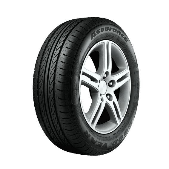 New car tyre on an alloy wheel